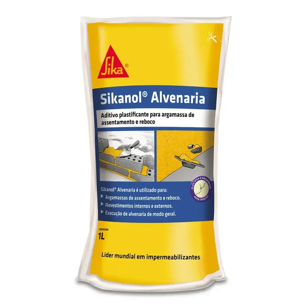 Sikanol® alvenaria aditivo plastificante e estabilizador 1L Sika — fotografia 2