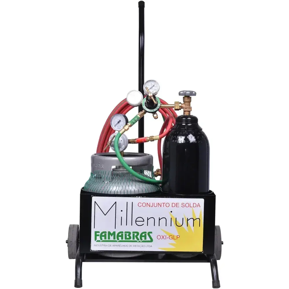 Kit inversora de solda oxi-glp millennium 5KG Famabras — fotografia 7