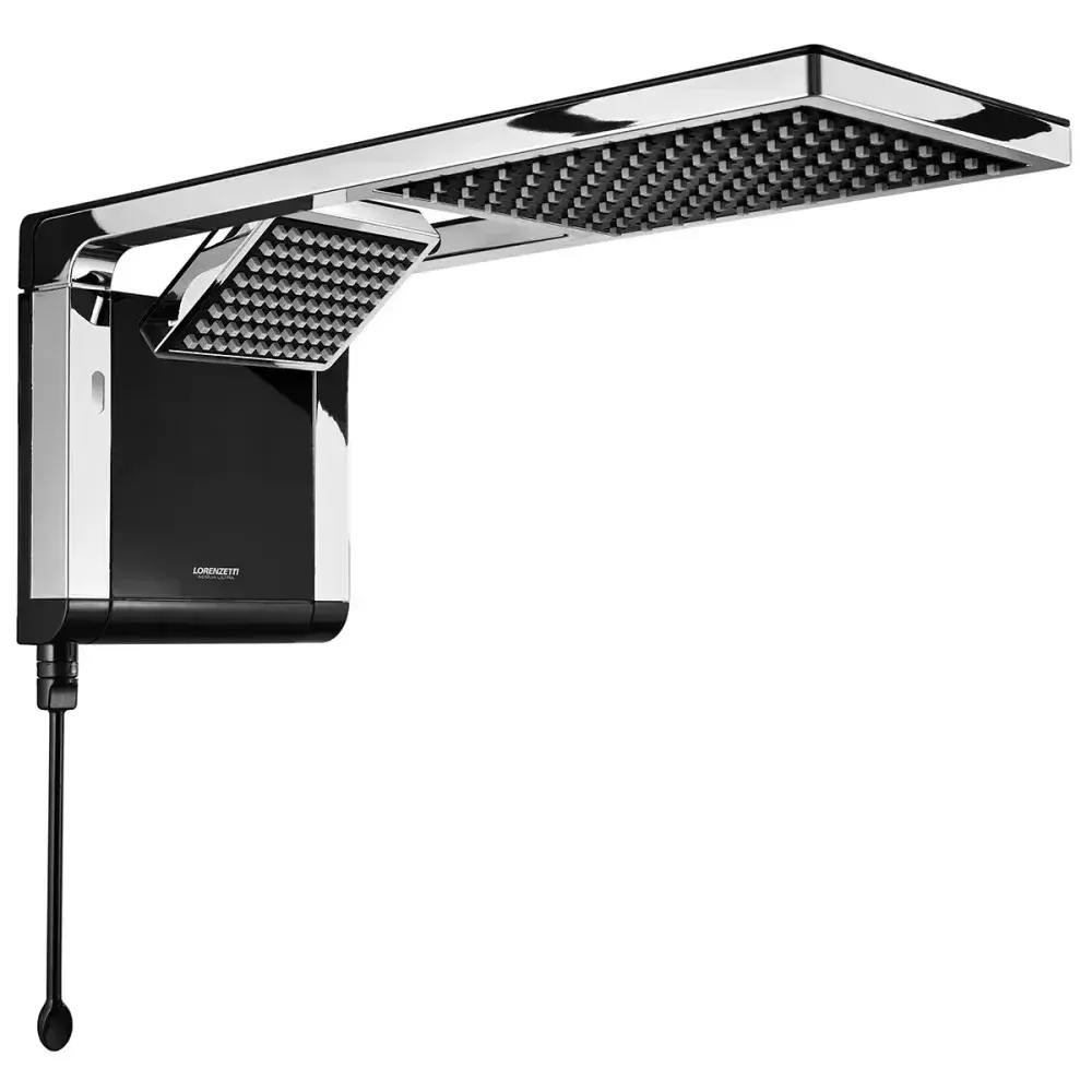 Chuveiro acqua duo flex 127V 5500W preto/cromado lorenzetti Lorenzetti Duchas — fotografia 4