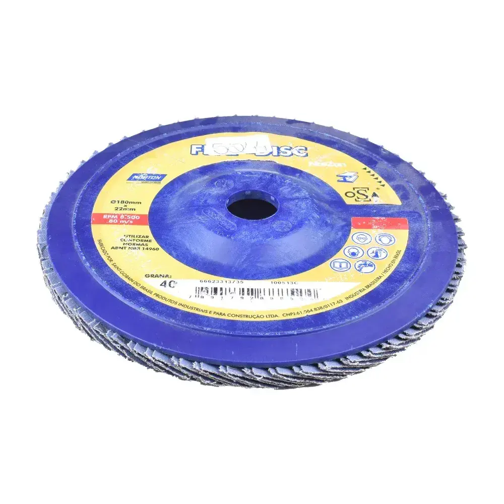 Lixa flap disco 7 180X22MM G40 R-822 Norton — fotografia 7