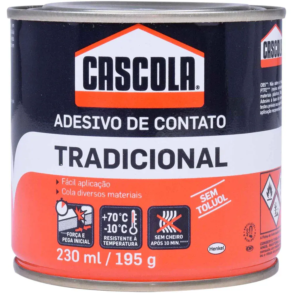 Cascola tradicional sem toluol 195G Henkel