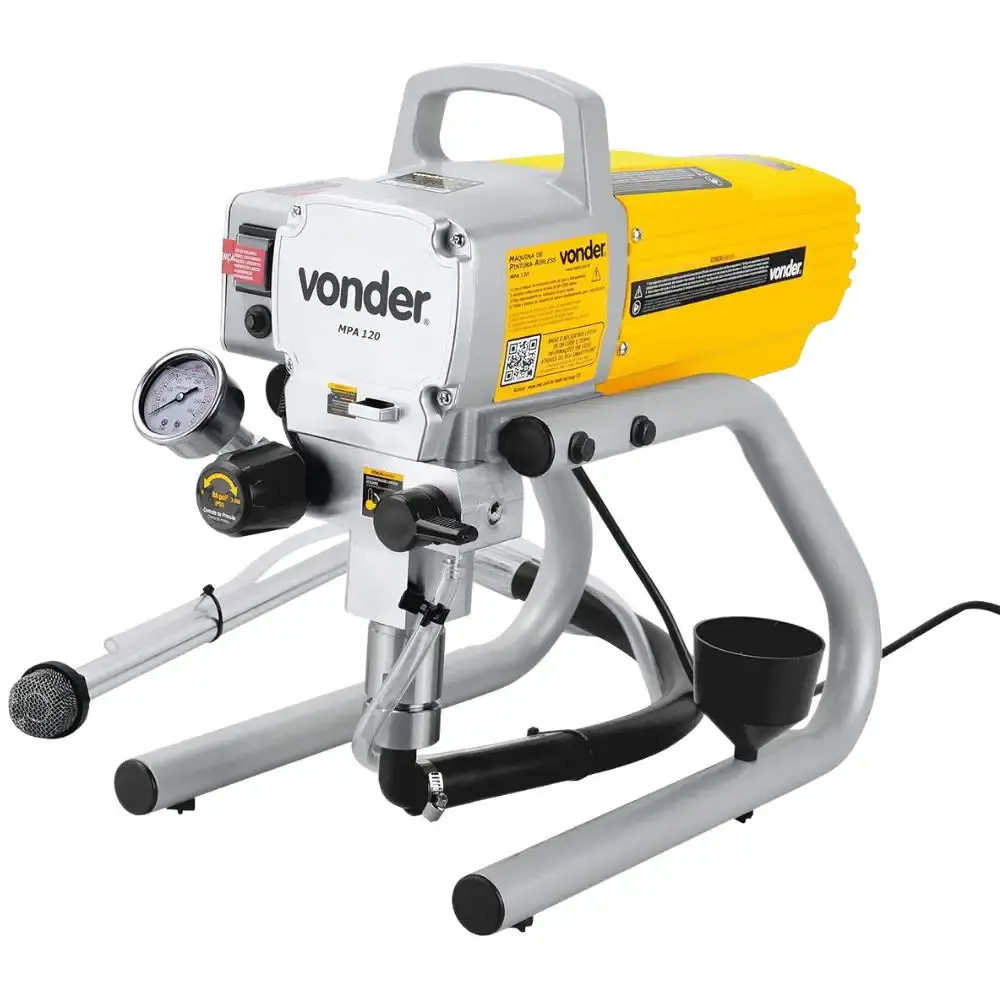 Máquina de pintura airless 1,2 HP MPA 120 Vonder com conjunto pintura 5 peças NOVE54 220 V — fotografia 2