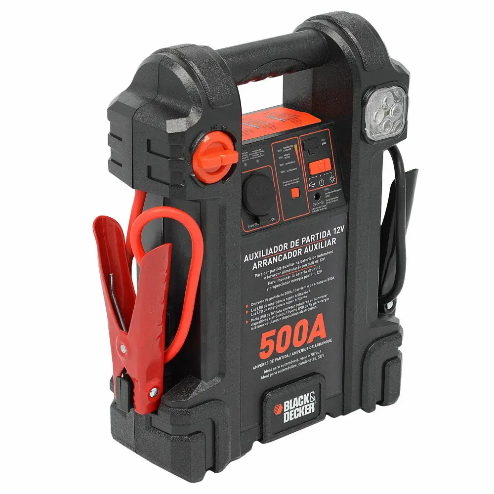 Auxiliar de partida JS500S 500A 12V bivolt blackdecker Black & Decker — fotografia 3