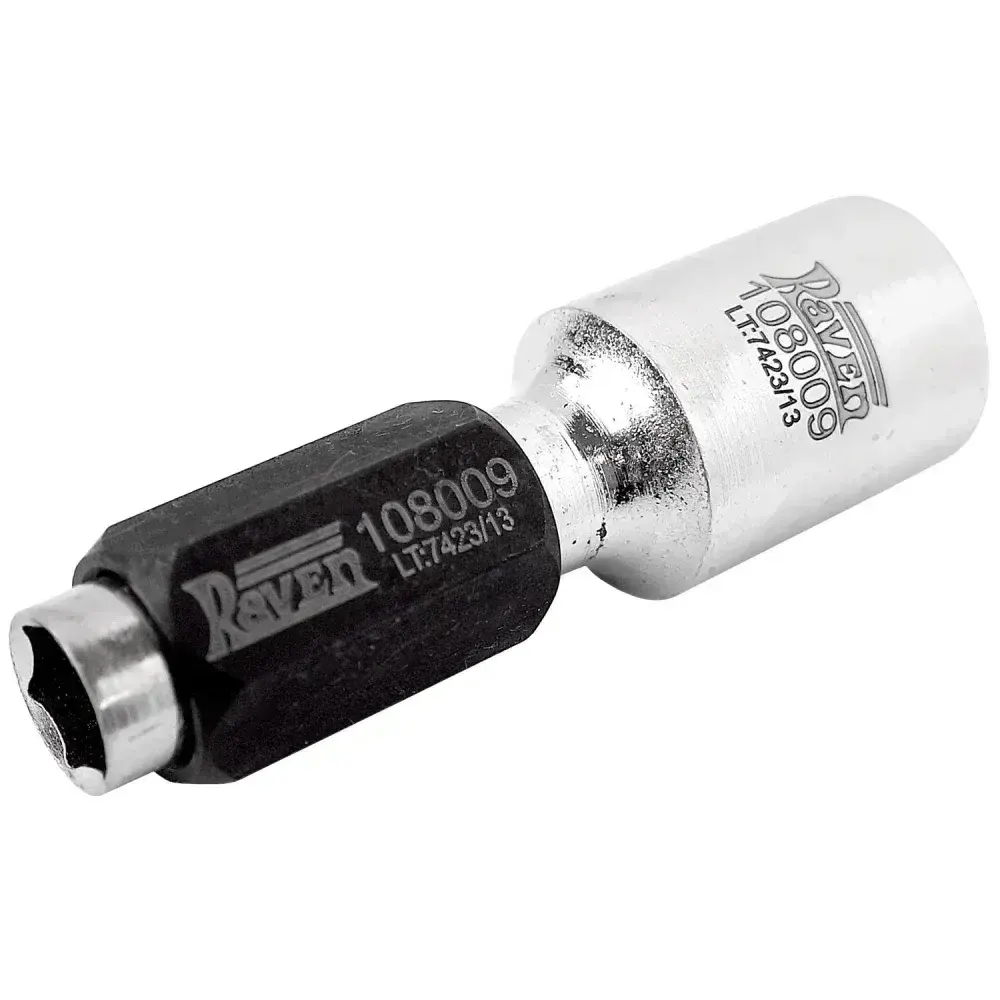 Chave soquete longa e adaptador p/ polia de alternador 108009 Raven — fotografia 4
