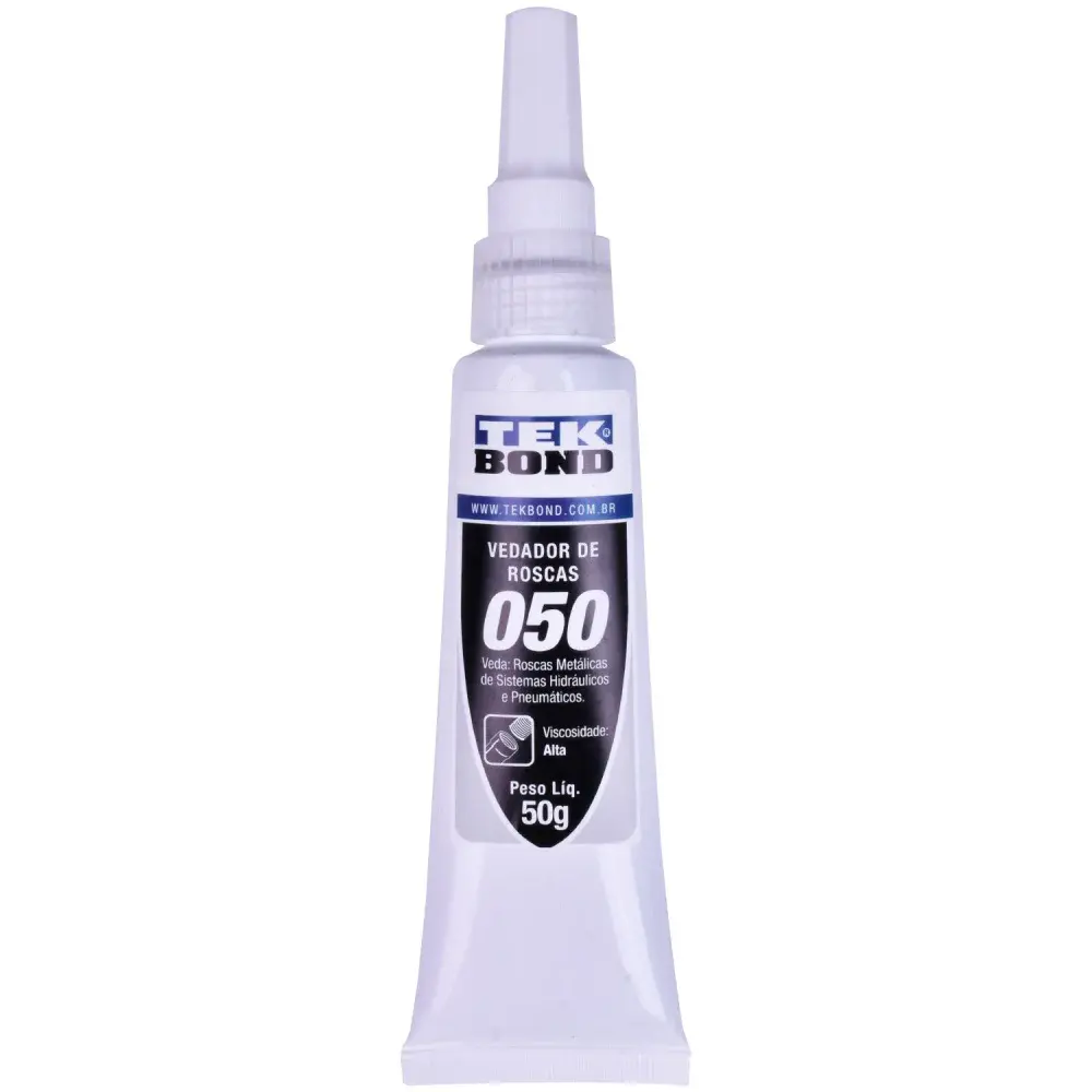 Adesivo veda rosca anaeróbico branco 50G Tekbond
