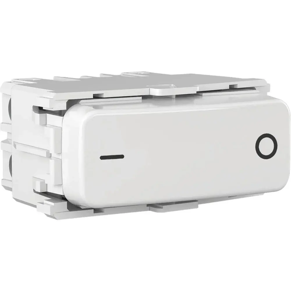 Módulo de interruptor bipolar 10A/250V branco da WEG — fotografia de referência