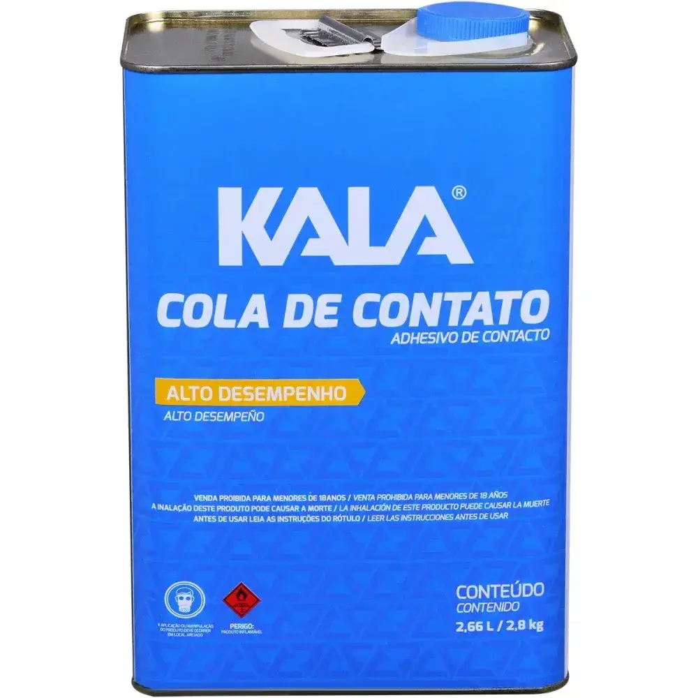 Adesivo cola de contato lata 2,8KG Kala — fotografia 3