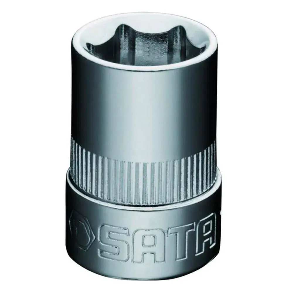 Soquete sextavado cromo com encaixe de 3/8" 16MM Sata — fotografia de referência