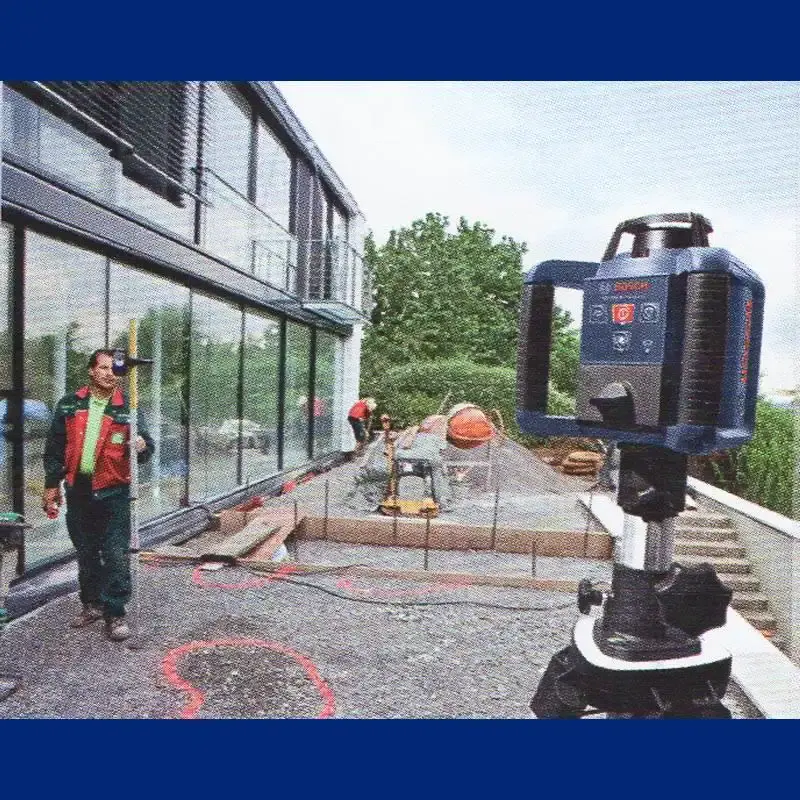 Nível à laser rotativo GRL 250HV completo com maleta e controle Bosch — fotografia 3