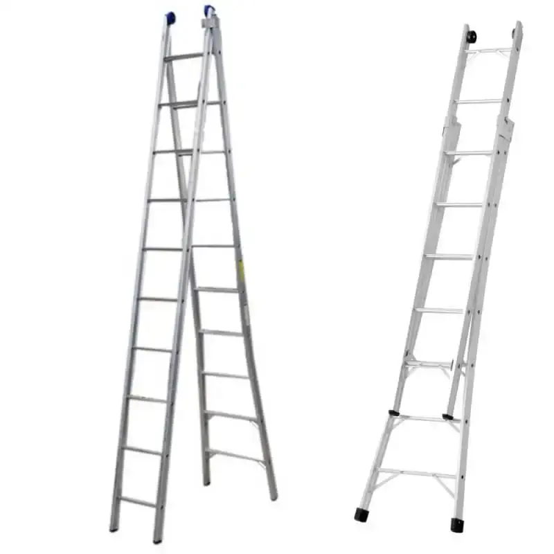 Escada de Alumínio Extensiva 10 Degraus 3.17 x 5.52 Metros P010 ALUSTEP