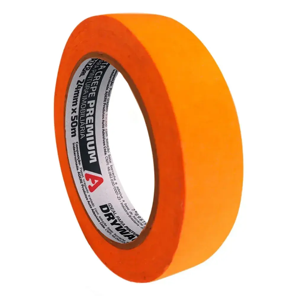 Fita crepe A128 laranja 24MMX50M Adere — fotografia 4