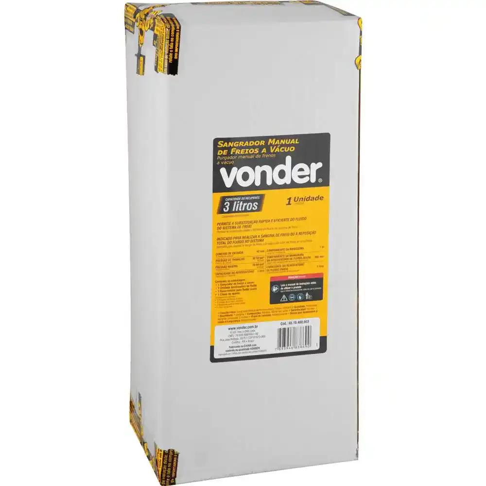 Sangrador manual de freios a vácuo 3 litros Vonder — fotografia 6