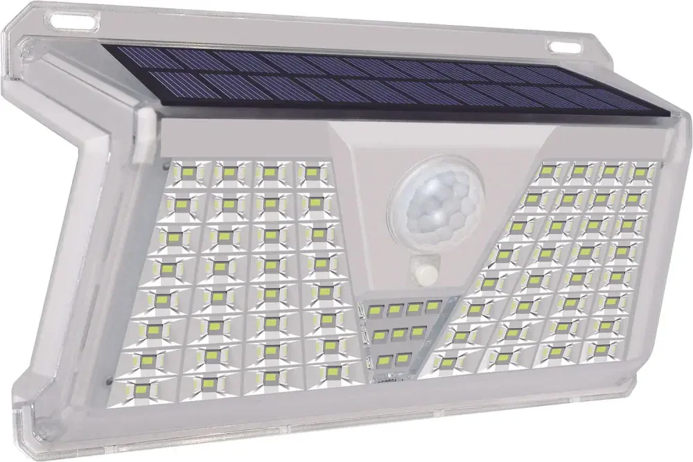 Luminária solar parede 73 leds Liege — fotografia de referência