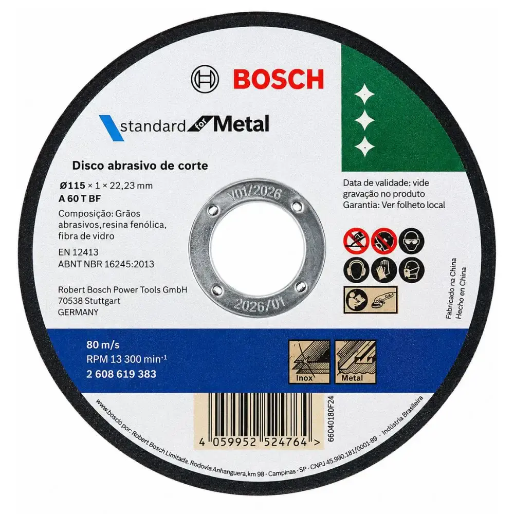 Esmerilhadeira angular 5 POL 900W GWS 9-125 s com 3 discos de corte standard Bosch 110 V — fotografia 5