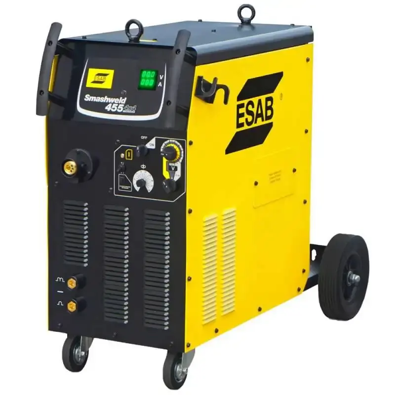 Máquina de solda mig/mag 300A à 100% smashweld 455 cabeçote interno 19.9KVA trifásica 742523 Esab — fotografia de referência