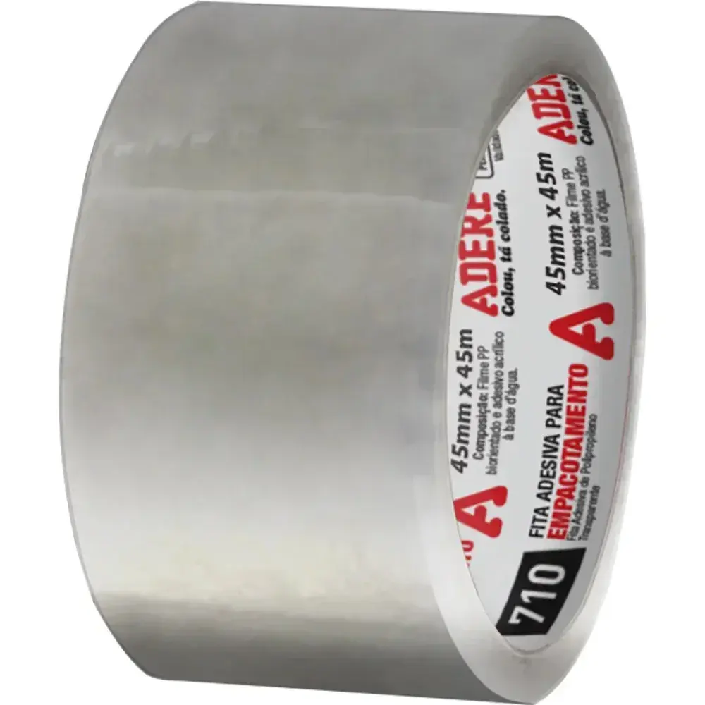 Fita para empacotamento 45MMX40M transparente Adere — fotografia 2