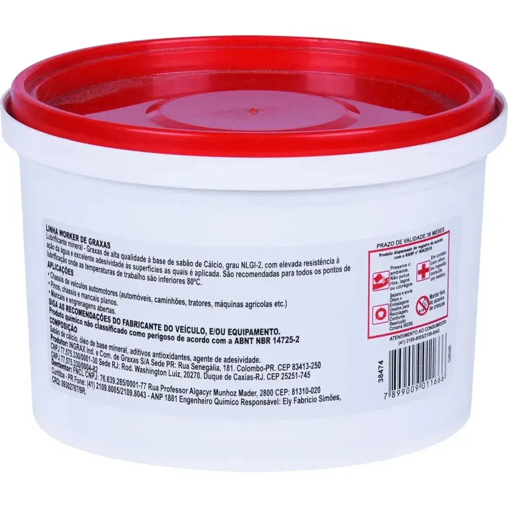 Graxa CA2 alta performance 500G Worker — fotografia 6