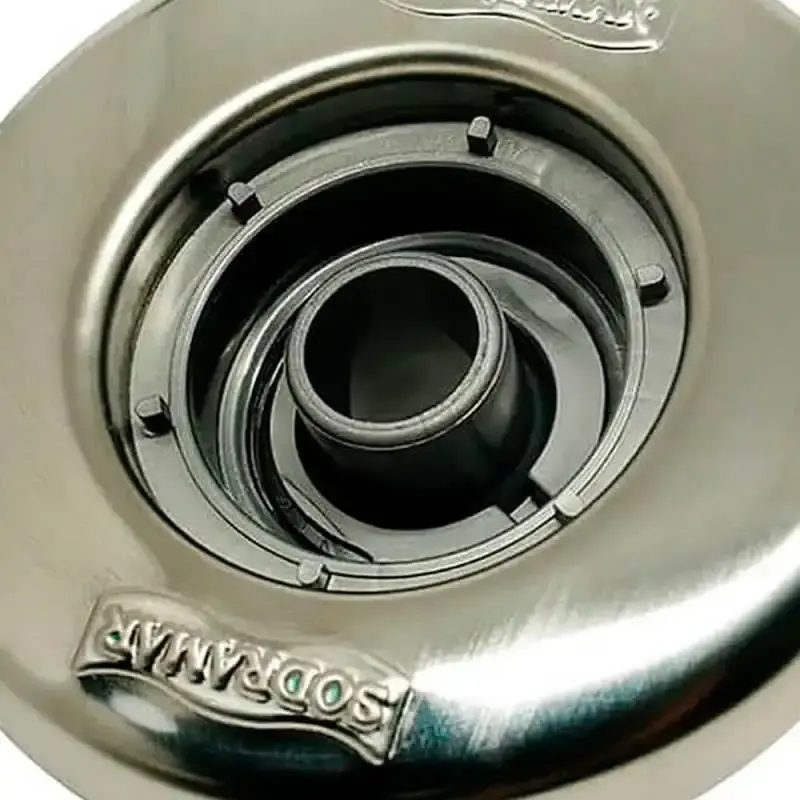 Dispositivo de retorno inox 1.1/2 polegadas para tubo de 50MM Sodramar — fotografia 3