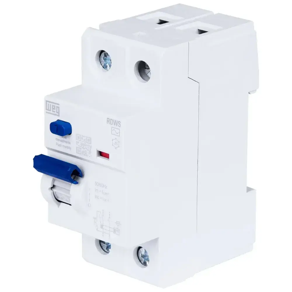 Interruptor diferencial residual 100A 2 polos 30MA rdw WEG — fotografia 5