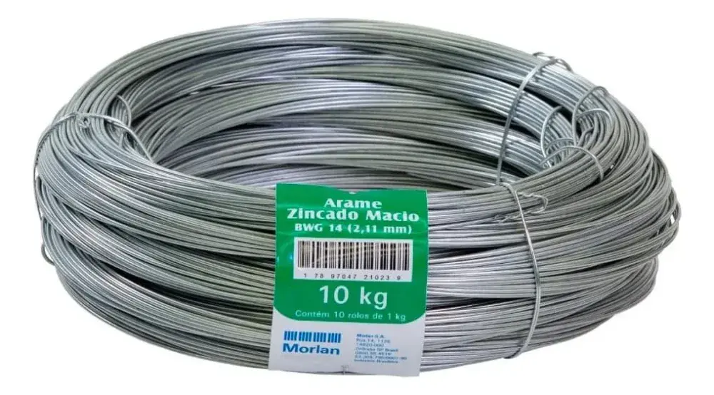 Arame liso bwg 14 2,11MM 1KG Morlan