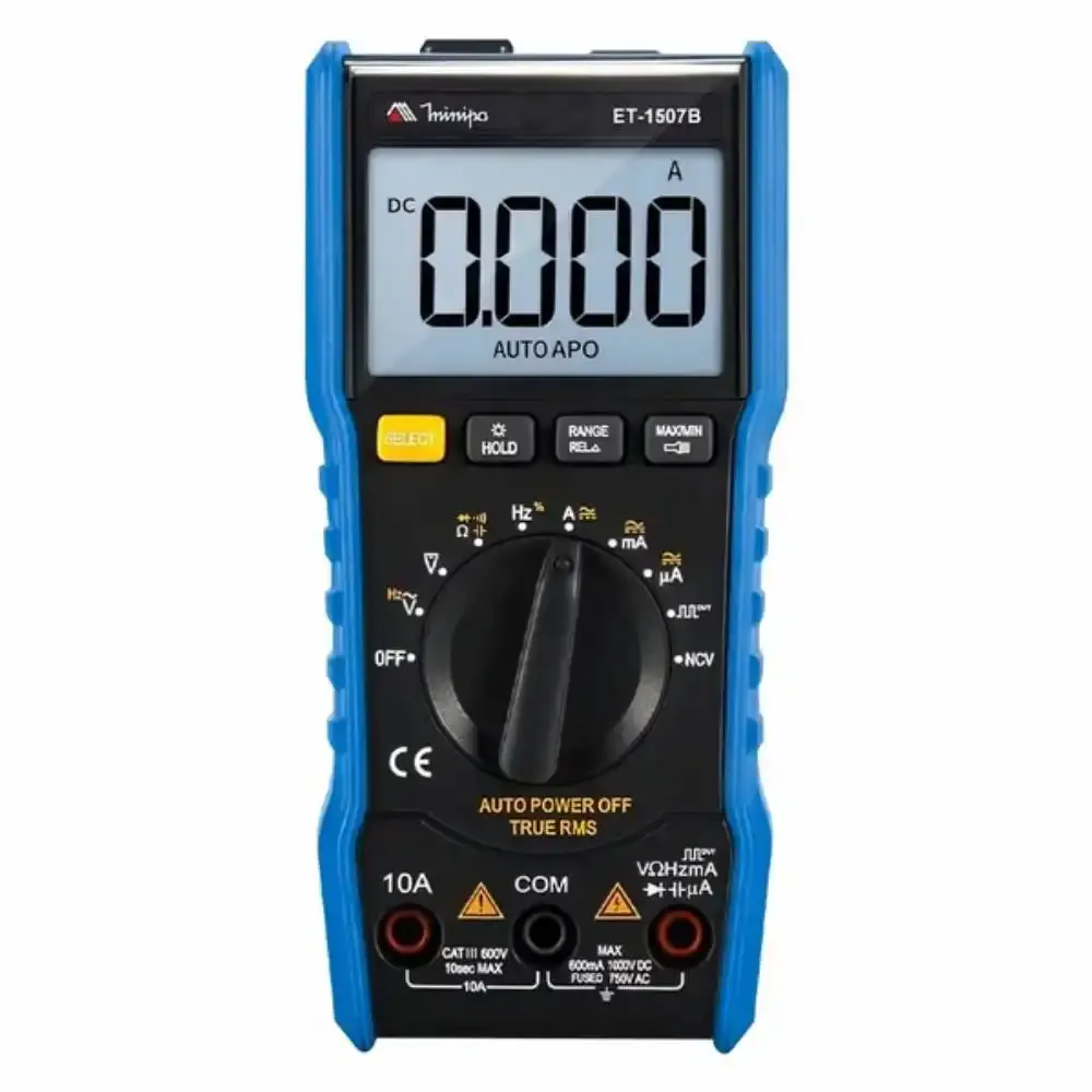 Multímetro digital CAT III 600V com função NCV ET-1507B Minipa — fotografia de referência