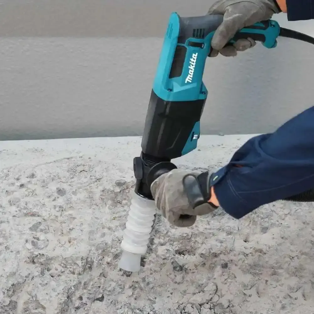 Martelete rompedor plus 2,9KG com ponteiro SDS plus 20CM e talhadeira SDS plus 25CM Makita 220 V — fotografia 3