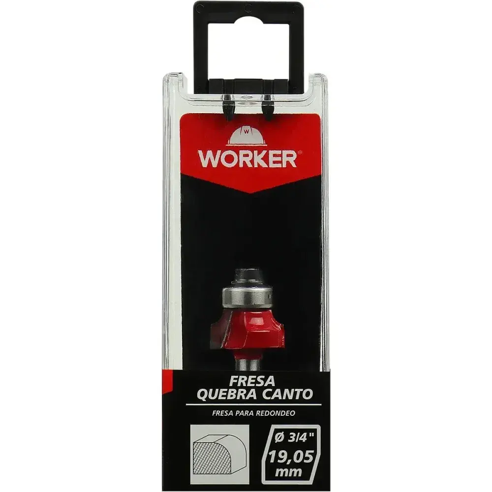 Fresa quebra canto para madeira 3/4 19,05MM Worker — fotografia 7