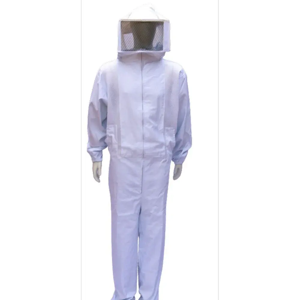 Macacão apicultor brim ventilado máscara xg Worker — fotografia de referência
