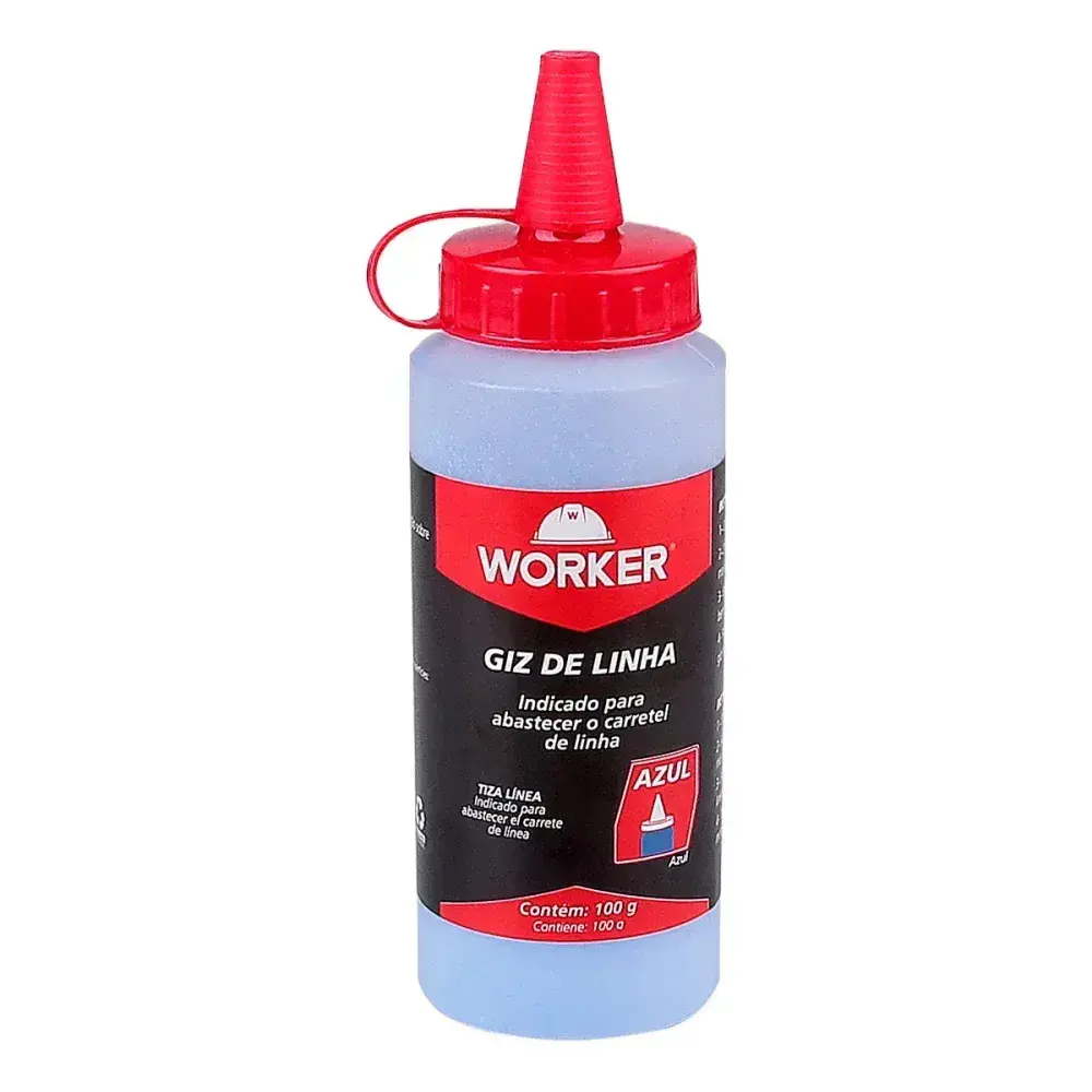 Giz de linha 30M azul para marcação Worker — fotografia 9