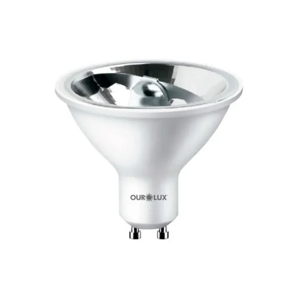 Lâmpada led AR70 dimerizável 4,8W bivolt Ourolux — fotografia de referência