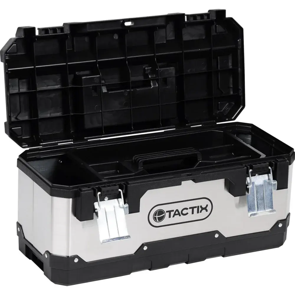 Caixa de ferramenta modular plástica e metal 2 em 1 Tactix — fotografia 5