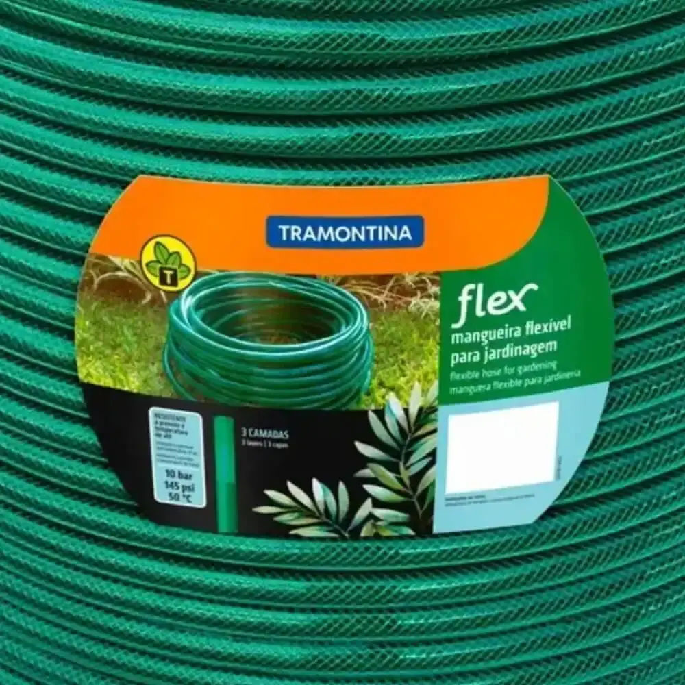 Mangueira jardim rolo com 50 metros em PVC 79170500 Tramontina — fotografia 5
