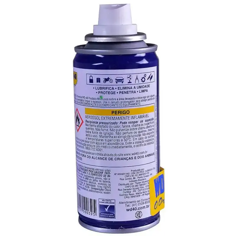 Lubrificante e desengripante aerosol 100 ML spray Wd-40 — fotografia 5