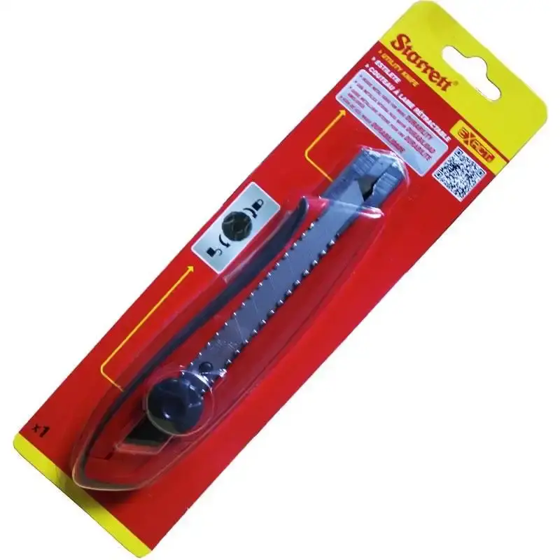 Estilete 18MM KUX030-S preto/vermelho Starrett