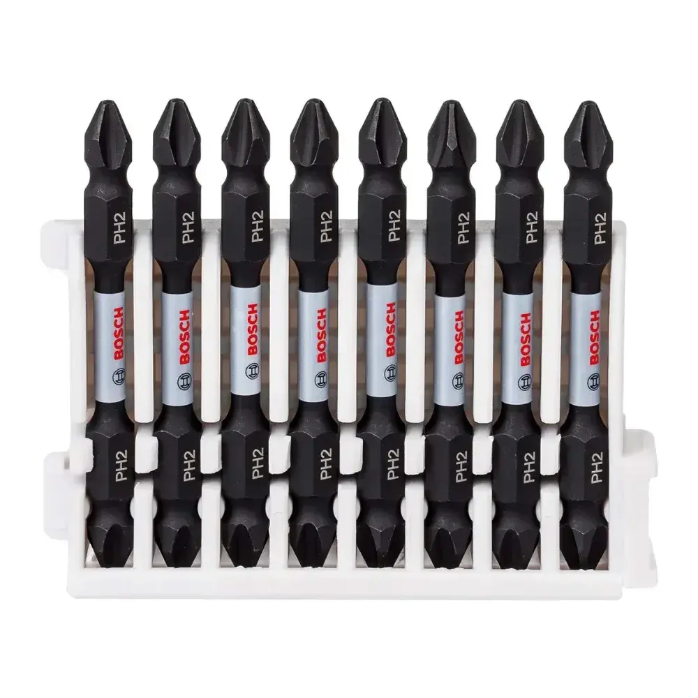 Ponta bits dupla phillips PH2 65MM impact control Bosch 8 peç — fotografia 7