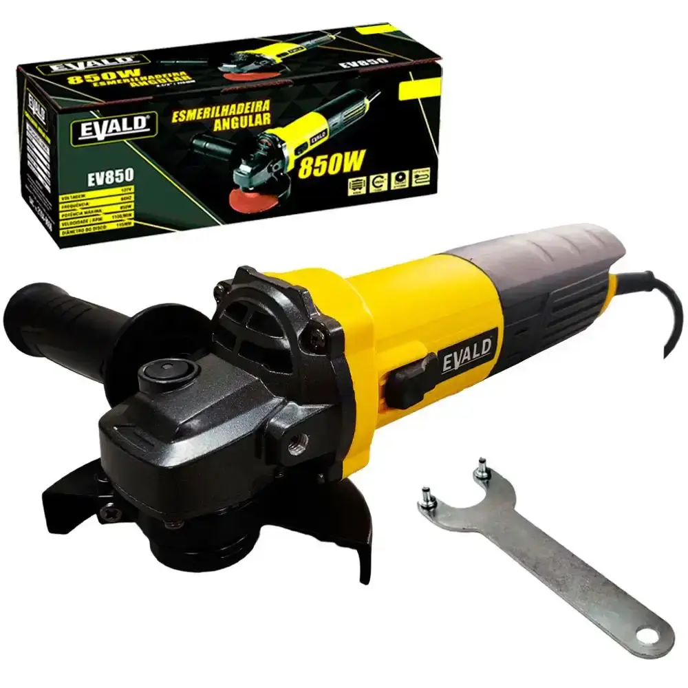 Solda inversora monofásico com esmerilhadeira angular 850W e máscara de solda Evald 110 V — fotografia 3