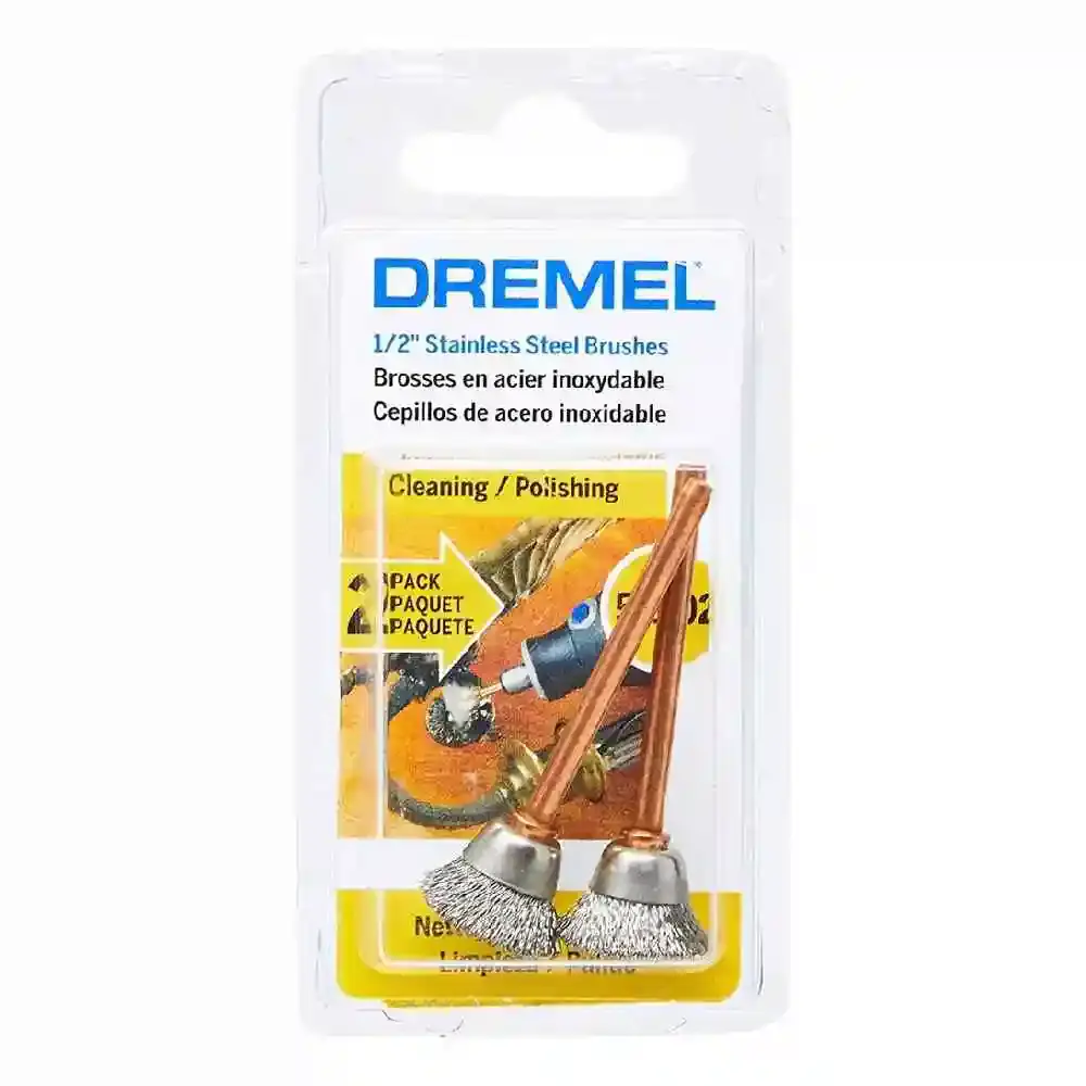 Escova de Aço Inoxidável formato Copo Dremel 531 12,7mm 26150531AA DREMEL — fotografia de referência
