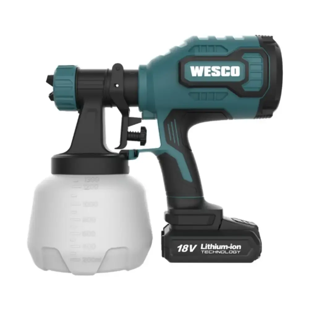 Pistola de pintura a bateria 18V WS2431.9 Wesco — fotografia 3