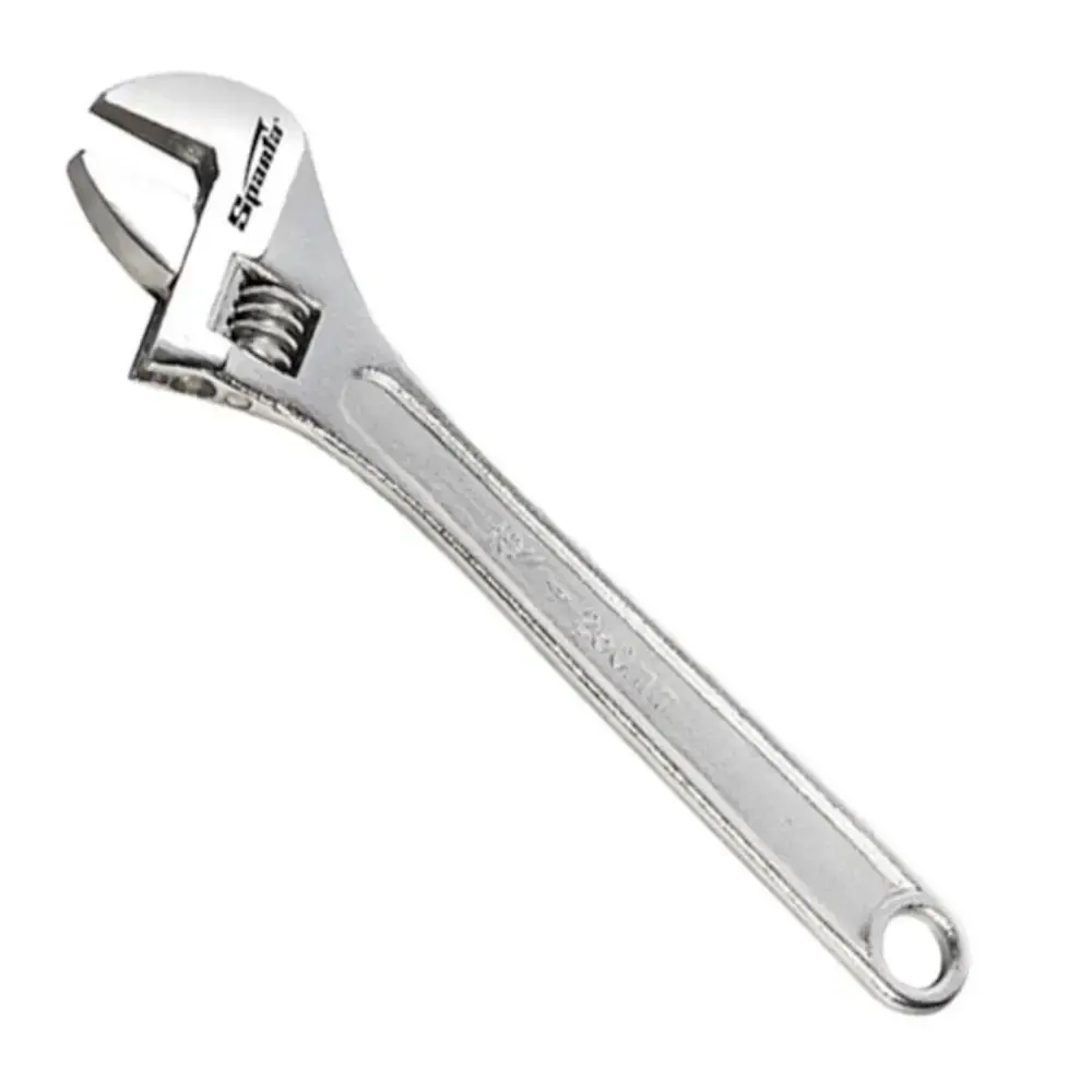 Chave inglesa ajustável 8 POL 200MM aço CRV cromada 1552555 Sparta — fotografia de referência