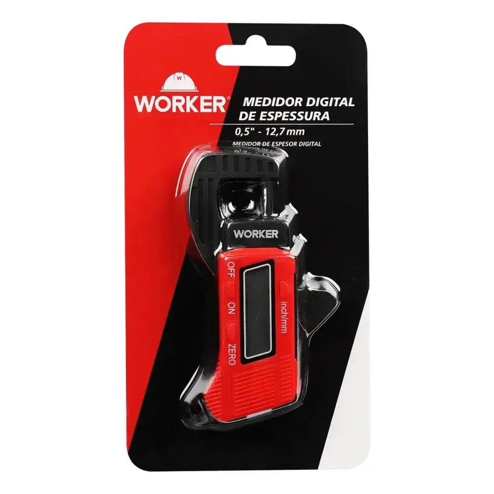 Medidor digital de espessura 0-12,7MM da Worker — fotografia 6