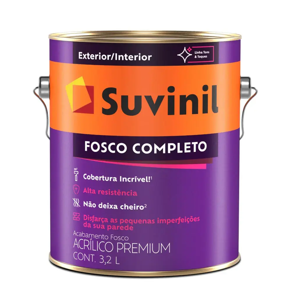 Acrílico fosco completo base B2 3,2L suvinil Suvinil Selfcolor — fotografia de referência