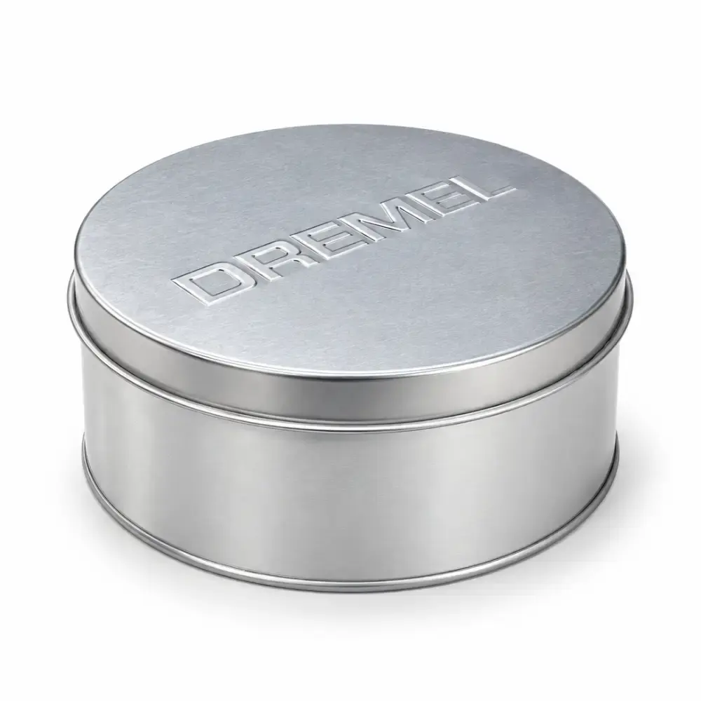 Estojo/ Lata Metálico 15 x 15 x 6 cm DREMEL — fotografia de referência