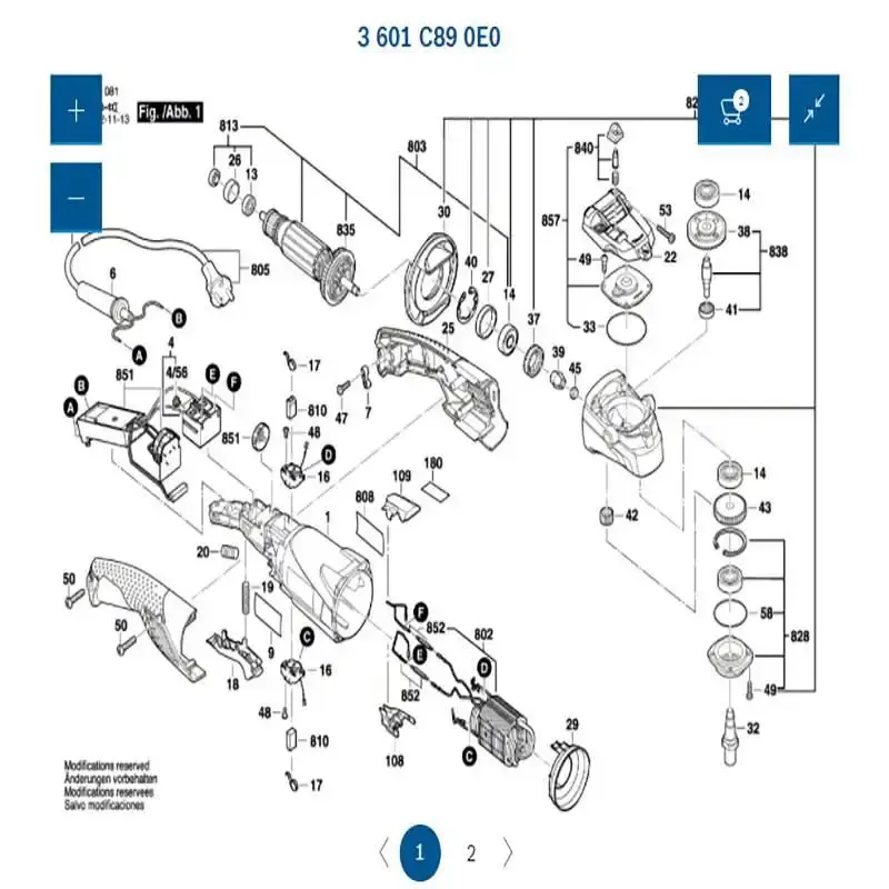 Kit rolamento 608DDU para ferramentas com 2 unidades 1600905032 Bosch — fotografia 3