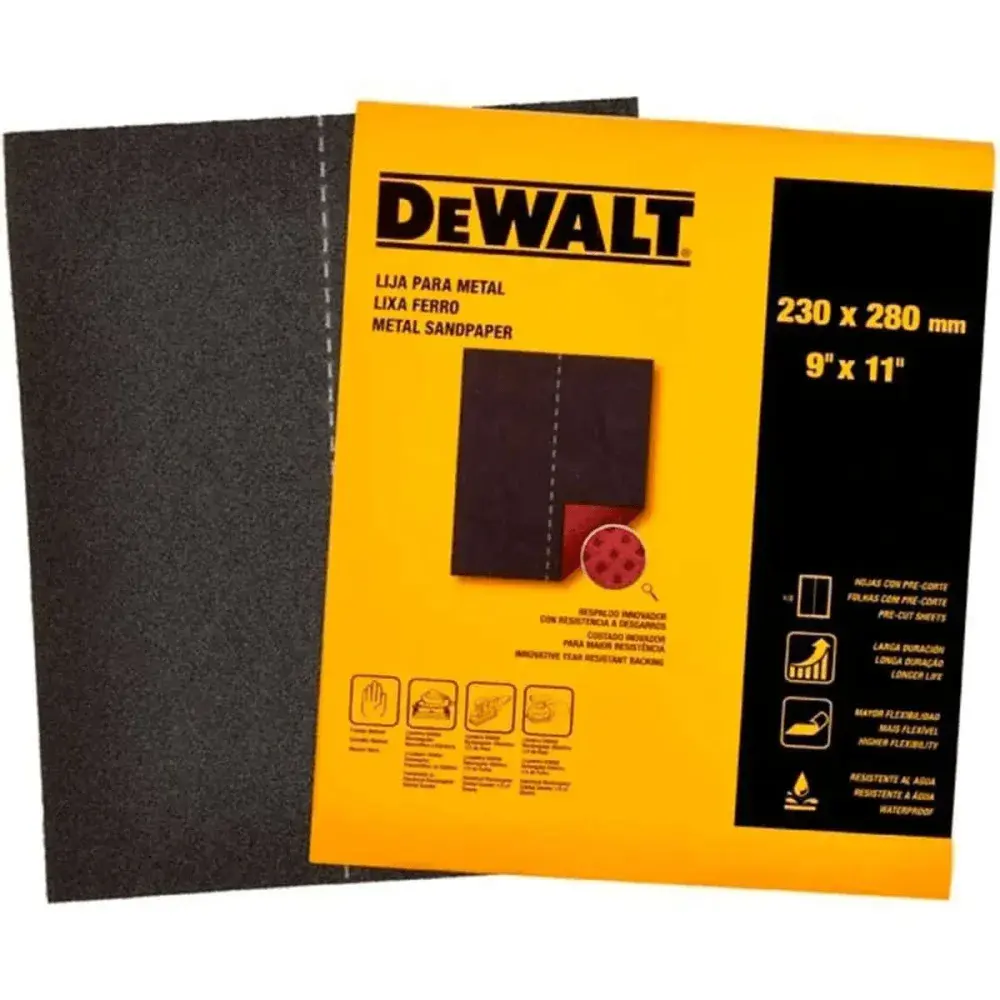 Lixa de ferro com 230 x 280MM modelo GR10 da Dewalt