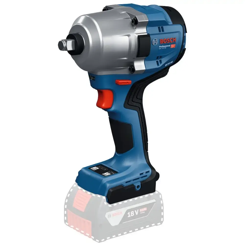 Chave de impacto 1/2 POL 780 NM a bateria 18V brushless sem carregador e bateria GDS18V-780 Bosch — fotografia de referência
