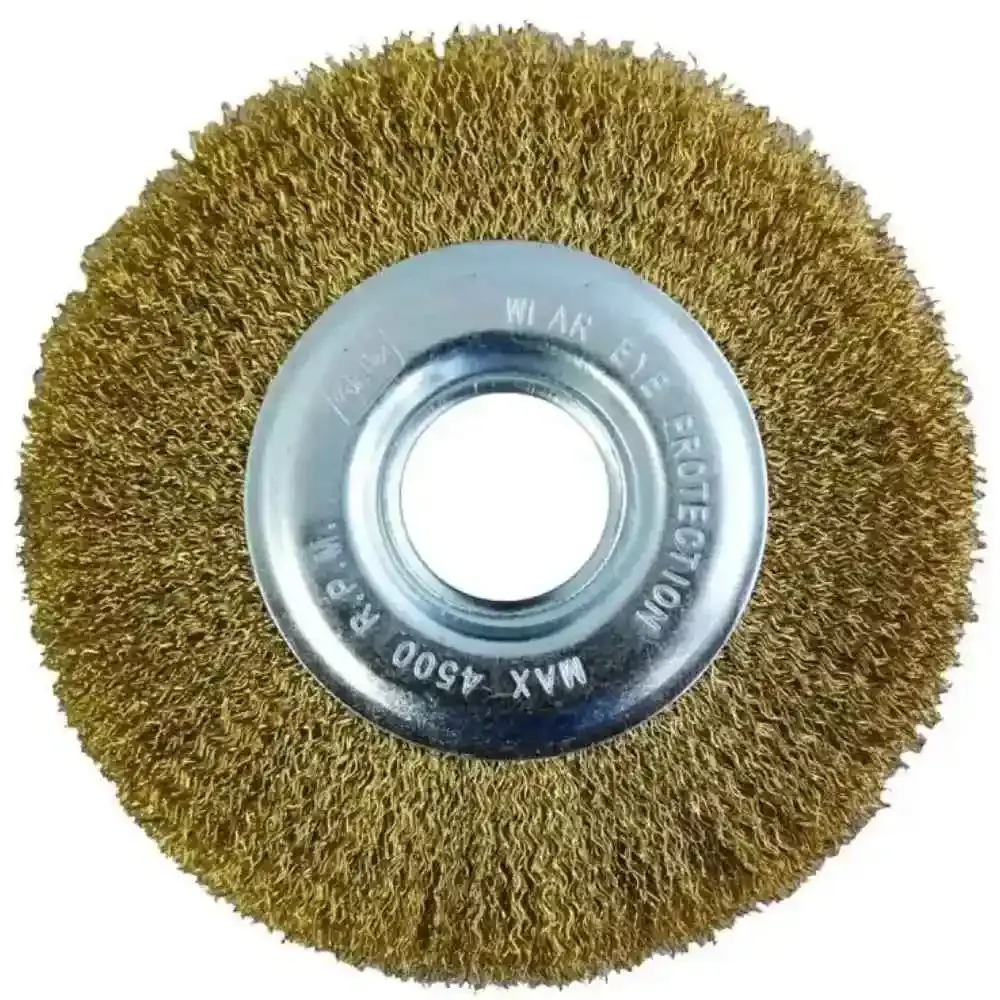 Escova de aço circular 6 POL x 7/8 POL para esmeril MTX