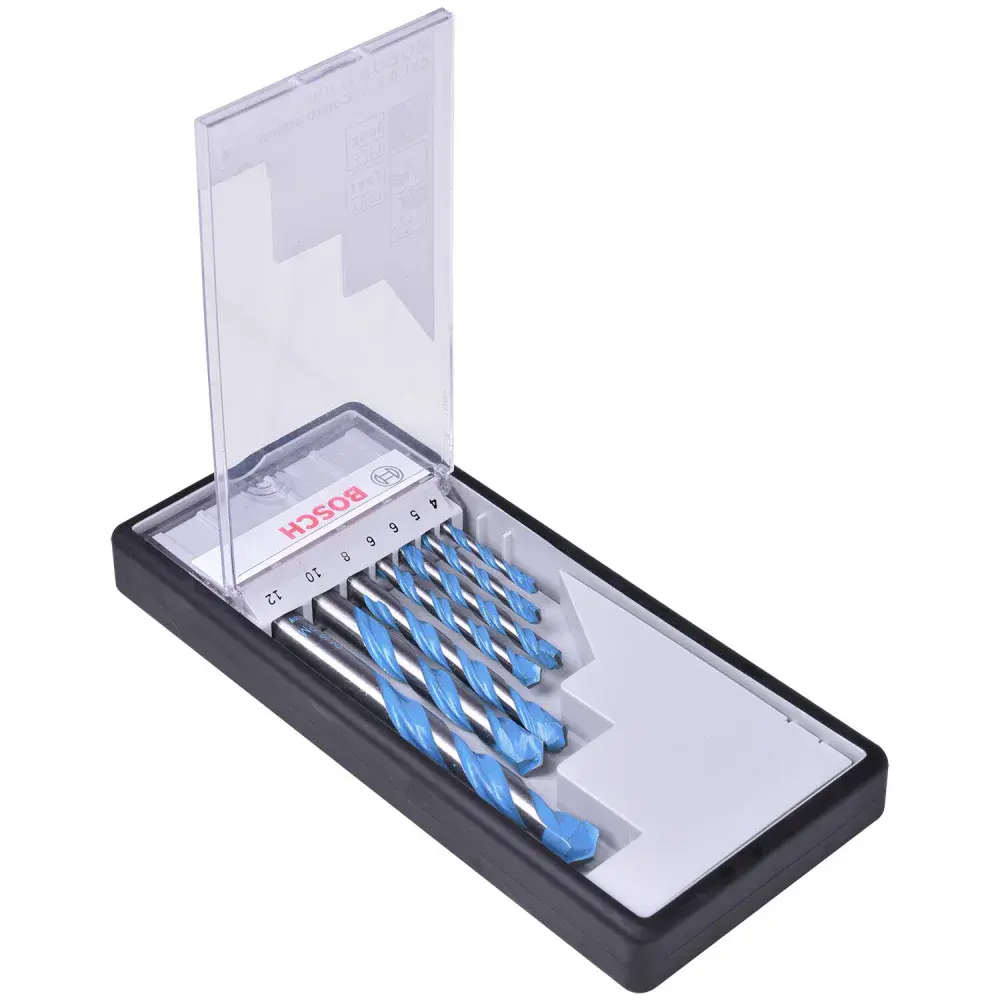 Jogo de broca multi construction 4 a 12 mm 7 peç Bosch — fotografia 3