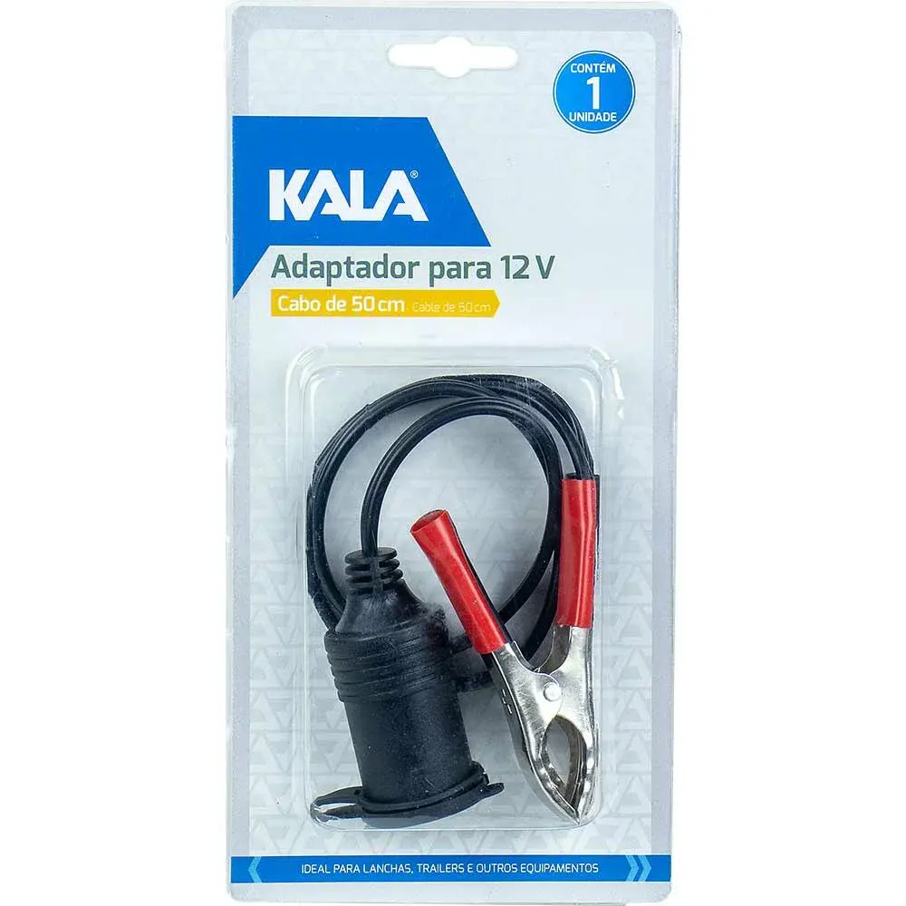 Adaptador para carga de 12V da Kala — fotografia de referência