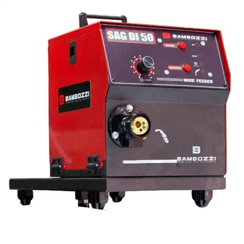 Máquina de Solda Mig 175A à 100% Trifásica Mega Plus 350 DFII c/ Cabeçote Externo SAG DI 50 BAMBOZZI — fotografia 3