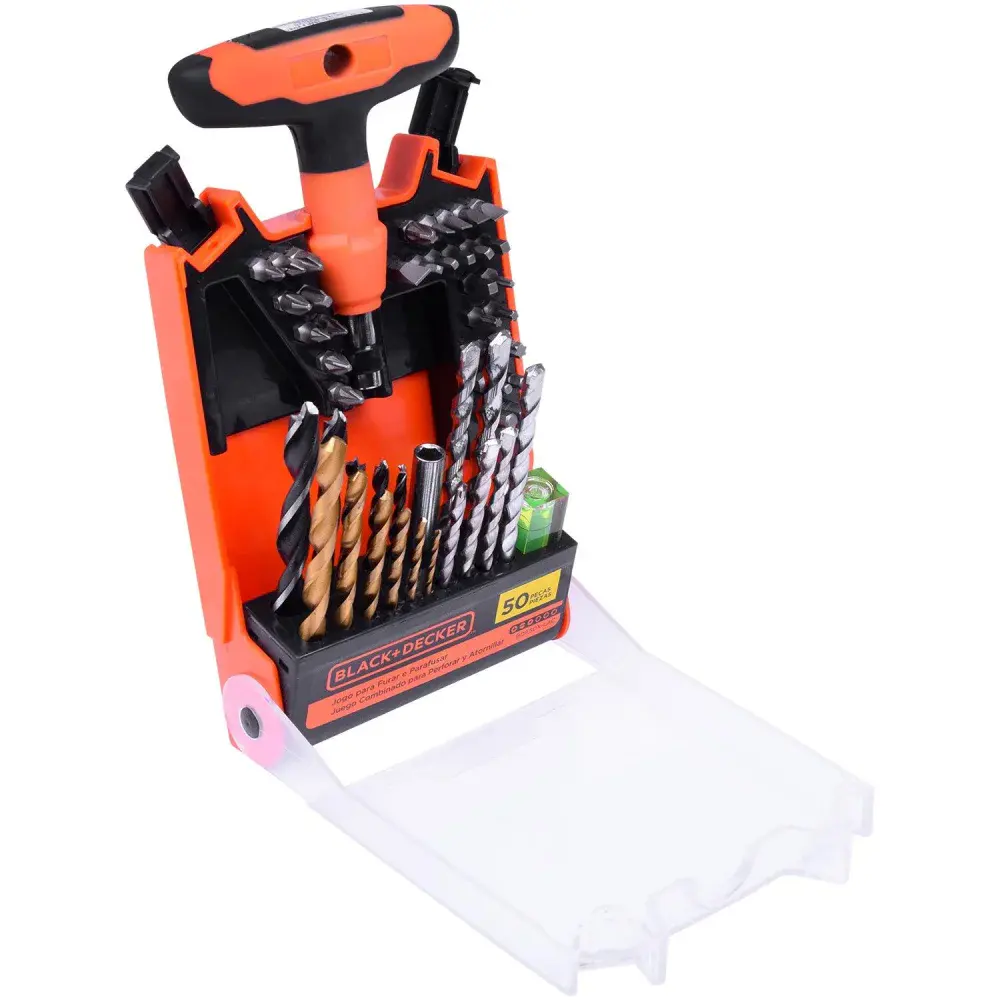 Kit de parafusar e furar com 50 peças black&decker — fotografia 6